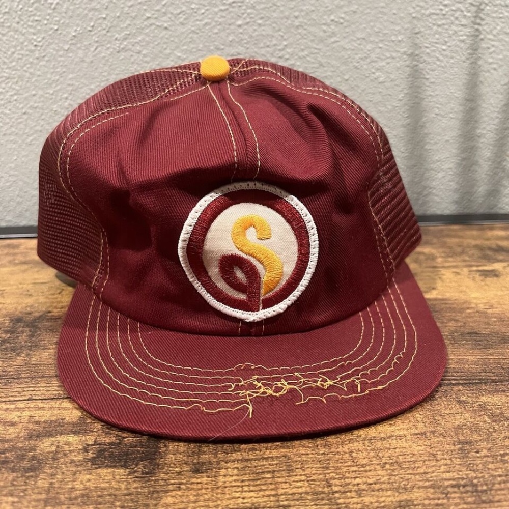 FARMER SEED CORN ADVERTISING HAT SWAN FEED/SEE SNAPBACK HAT